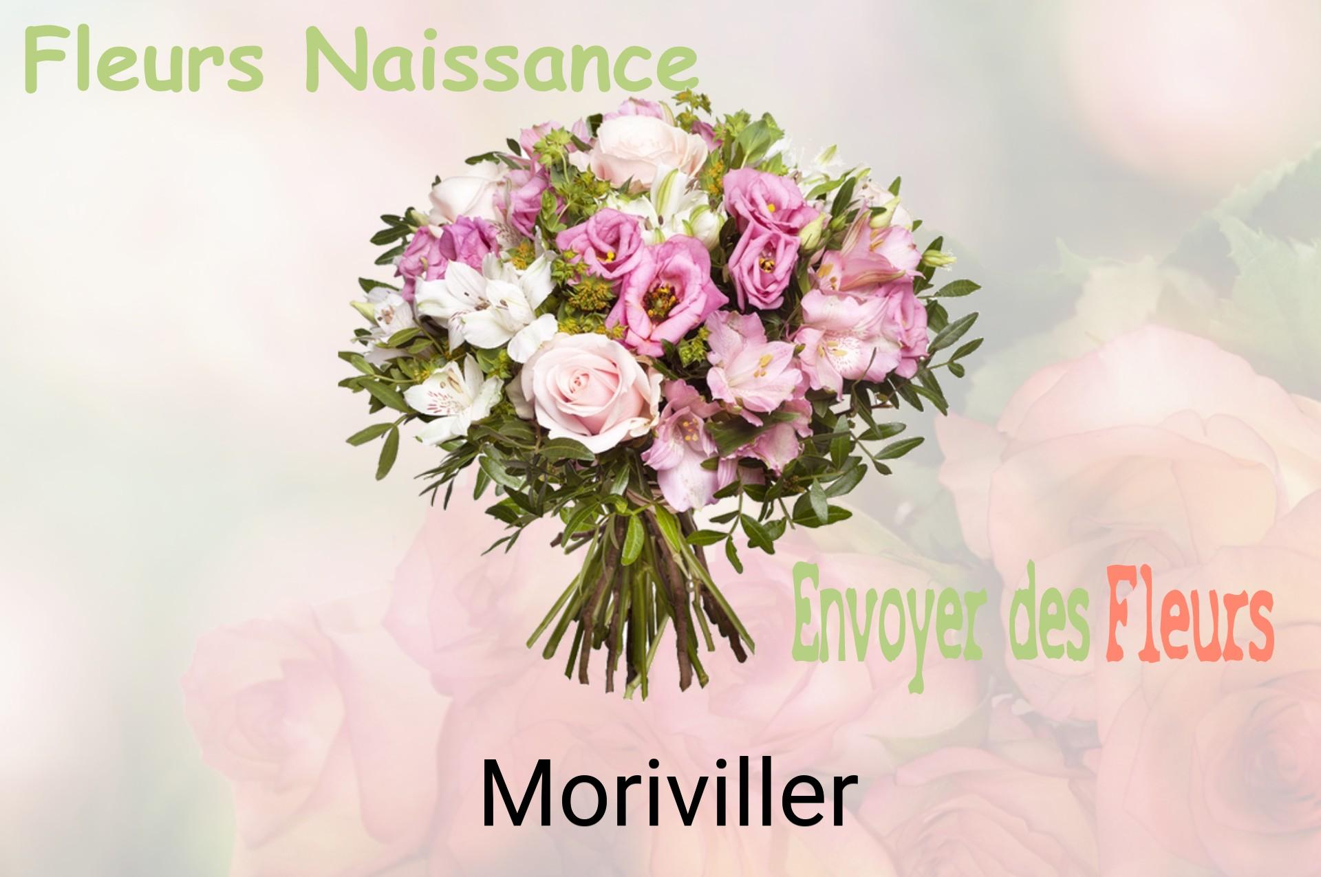 Bouquet de fleurs de naissance livré à Moriviller