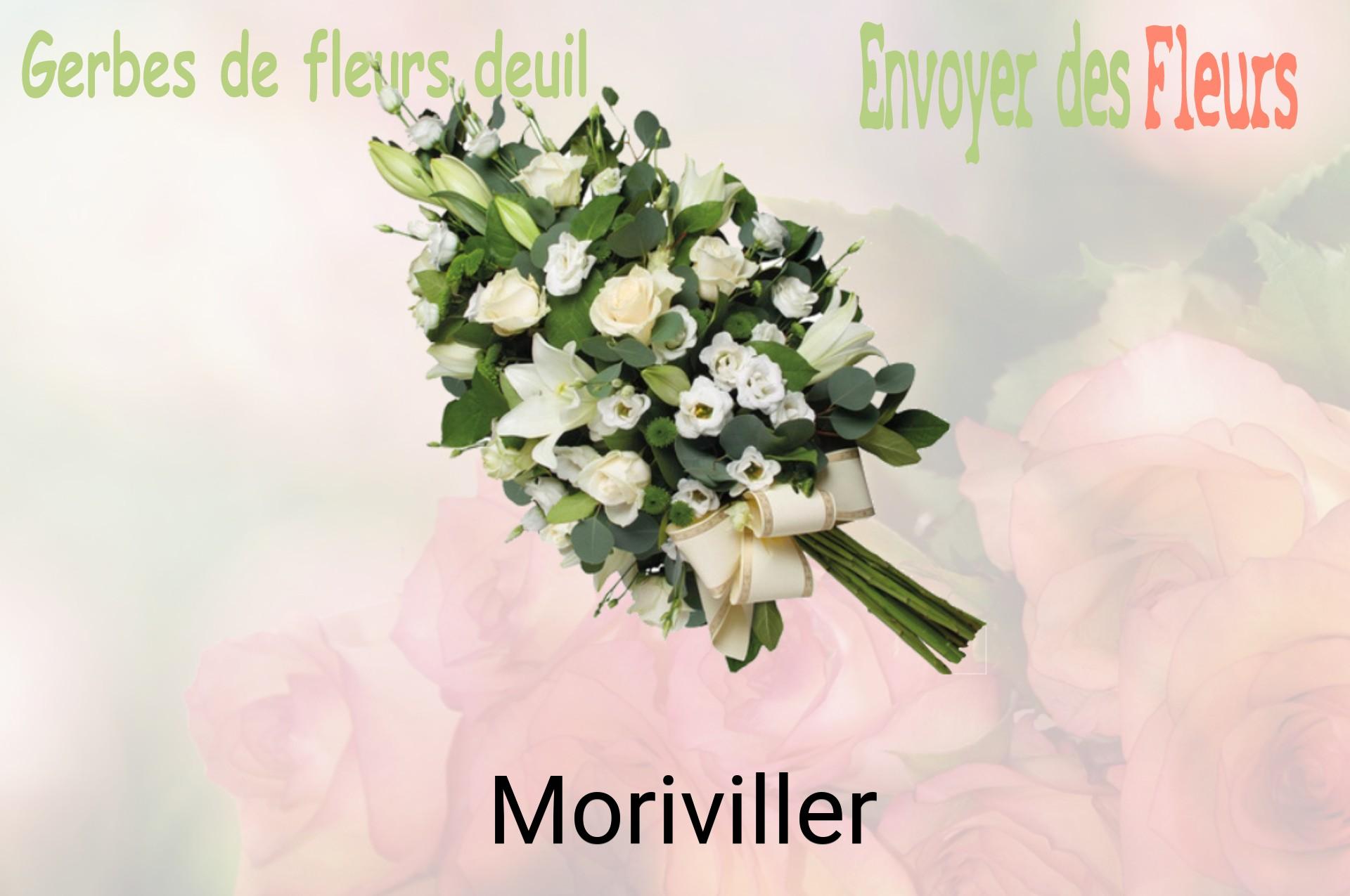 Gerbe de fleurs de deuil livrée à Moriviller